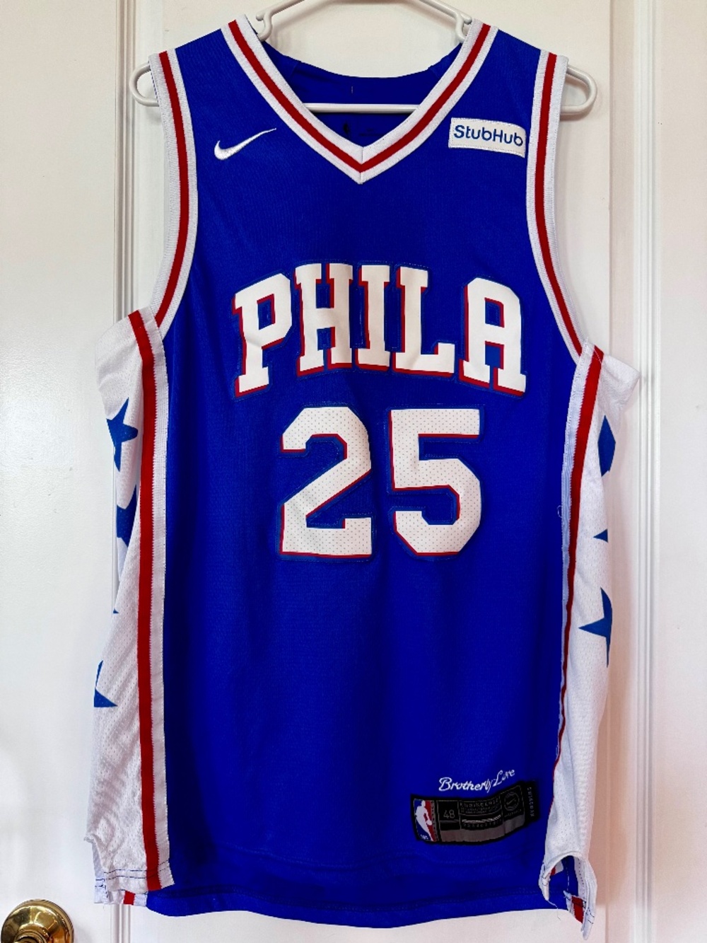 Men's Philadelphia 76ers Ben Simmons Nike Royal Authentic Basketball Jersey